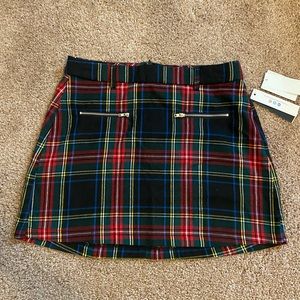 NWT Plaid Mini Skirt